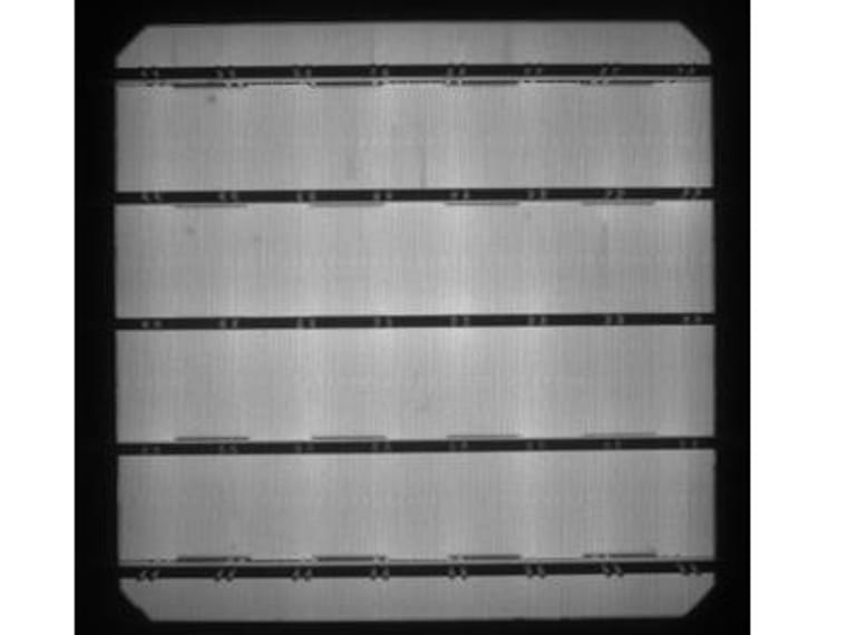Monocrystalline module EL